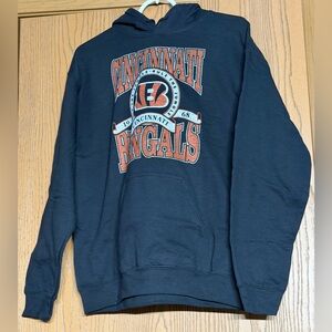 NFL Team Apparel Men’s M Cincinnati Bengals Hooded Sweatshirt Hoodie NWT